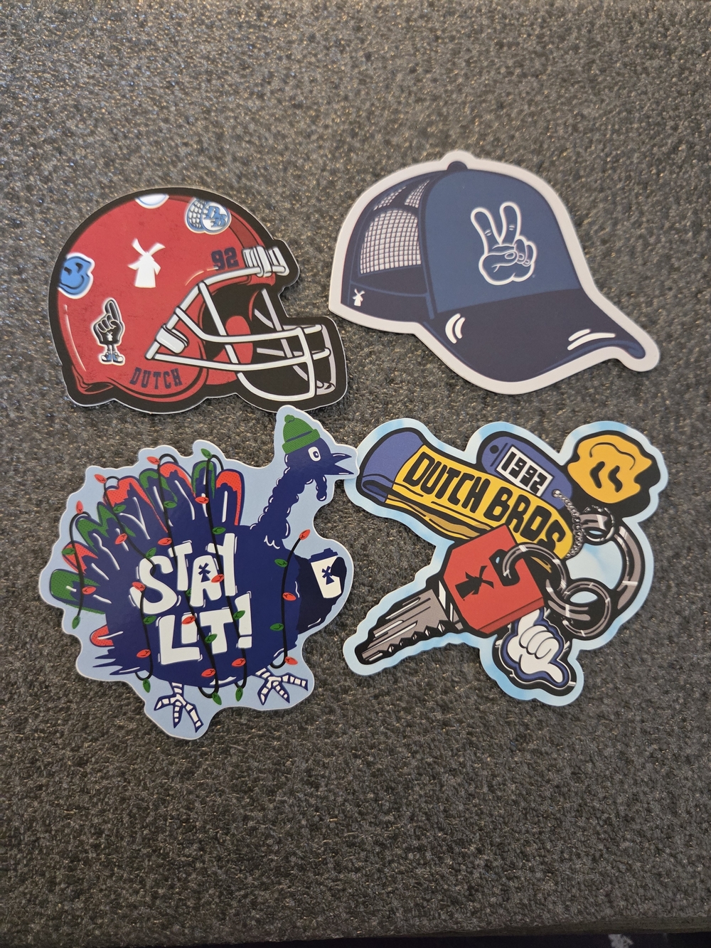 Dutch Bros Stickers - 4 Pack -